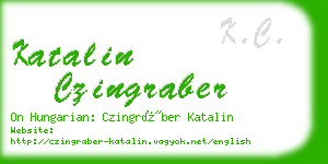 katalin czingraber business card